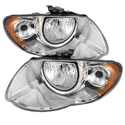 xTune Auto - xTune Auto 9025280 Chrome/Clear Crystal Headlights