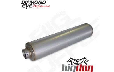 Diamond Eye Performance - Diamond Eye 800465 Muffler 5" Single In Single Out Aluminized