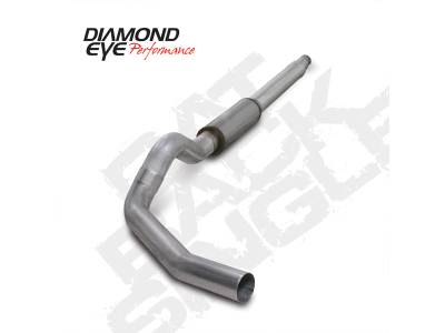 Diamond Eye Performance - Diamond Eye K5316A Kit 5" Cat-back Single Aluminized for 94-97.5 F250/350 7.3L