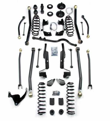 TeraFlex - TeraFlex 1457400 4" Elite LCG Long FlexArm Lift Kit for 07-18 Wrangler JK 4DR