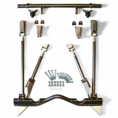 Helix Suspension - Helix HEXTTK13WOS Triangulated 4-Link Kit w/Hardware for 55-57 Chevy
