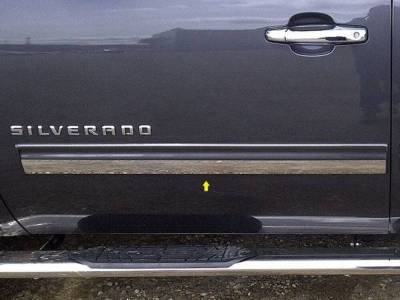 Quality Automotive Accessories - QAA TH49181 Stainless Rocker Panel Trim 2pc for 09-13 Chevrolet Silverado