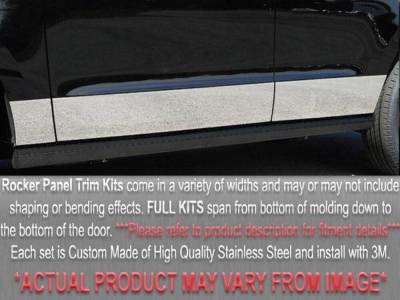 Quality Automotive Accessories - QAA TH92042 Stainless Rocker Panel Trim 10pc for 90-96 Infiniti Q45
