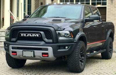 Focus Auto Design - FormFit TS-6R09 Tough Guard Smooth Hood Protector for Ram 1500