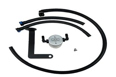 J&L Oil Separator Co - J&L Oil Separator 3.0 Passenger Side Mounted Oil Separator Silver 3080P-C