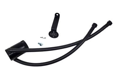 J&L Oil Separator Co - J&L Oil Separator 3.0 Driver Side Mounted Oil Separator Black 3089D-B