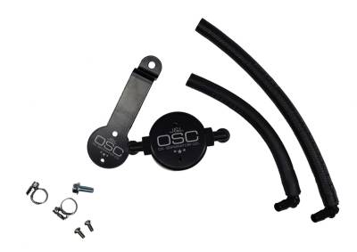 J&L Oil Separator Co - J&L Oil Separator 3.0 Driver Side Mounted Oil Separator Black 3104D-B