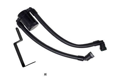 J&L Oil Separator Co - J&L Oil Separator 3.0 Passenger Side Mounted Oil Separator Black 3022P-B