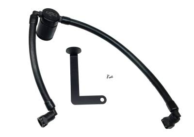 J&L Oil Separator Co - J&L Oil Separator 3.0 Passenger Side Mounted Oil Separator Black 3035P-B