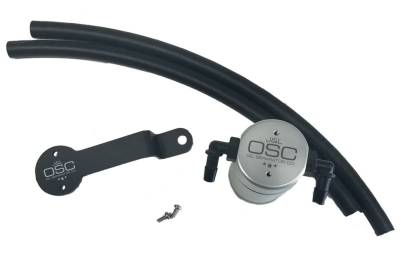 J&L Oil Separator Co - J&L Oil Separator 3.0 Passenger Side Mounted Oil Separator Silver 3032P-C