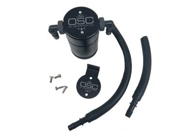 J&L Oil Separator Co - J&L Oil Separator 3.0 Passenger Side Mounted Oil Separator Black 3027P-B