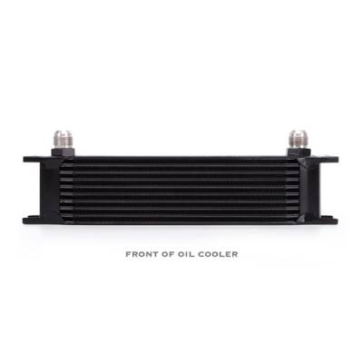 Mishimoto - Mishimoto MMOC-10BK Black Universal 10-Row Oil Cooler
