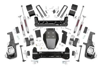 Rough Country Suspension Systems - Rough Country 10230A 5" Suspension Lift Kit for 20-26 Silverado/Sierra HD 4WD