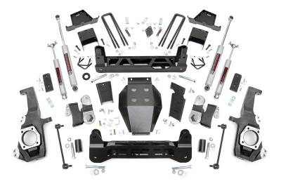 Rough Country Suspension Systems - Rough Country 7" Suspension Lift Kit 20-23 Silverado/Sierra HD 4WD 10130A