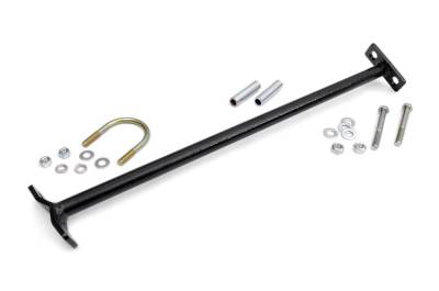 Rough Country Suspension Systems - Rough Country Steering Box Brace Kit Black for 87-95 Jeep Wrangler YJ 1154