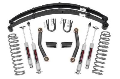 Rough Country Suspension Systems - Rough Country 630XN2 3" Suspension Lift Kit for 84-01 Jeep Cherokee XJ