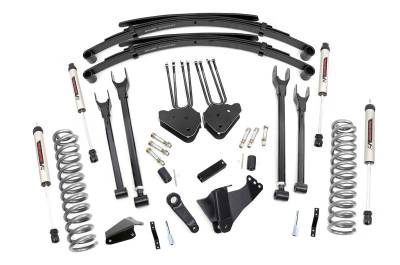 Rough Country Suspension Systems - Rough Country 59070 8" 4-Link Lift Kit for 05-07 F250/F350 Super Duty Diesel 4WD