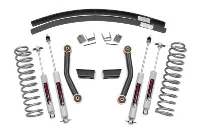 Rough Country Suspension Systems - Rough Country 3" Suspension Lift Kit for 84-01 Jeep Cherokee XJ 670XN2