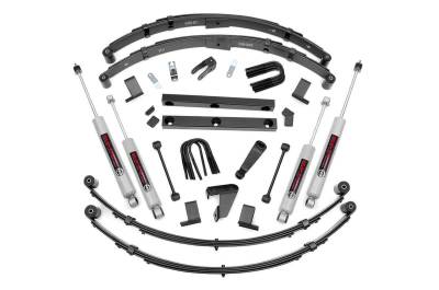 Rough Country Suspension Systems - Rough Country 4" Suspension Lift Kit for 87-95 Wrangler YJ 4WD Power 620N2