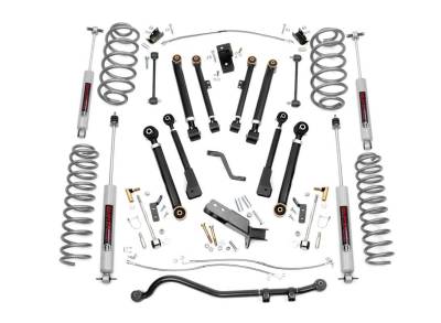 Rough Country Suspension Systems - Rough Country 4" Suspension Lift Kit for 97-06 Jeep Wrangler TJ 4WD 66130