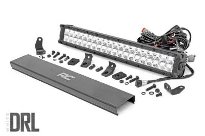 Rough Country Suspension Systems - Rough Country Chrome Series 20" Dual Row LED DRL Light Bar EACH 70920D