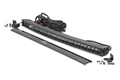 Rough Country Suspension Systems - Rough Country Black Series 30" Single Row LED DRL Light Bar EACH 72730BLDRL