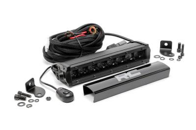 Rough Country Suspension Systems - Rough Country Black Series 8" Single Row LED Light Bar EACH 70718BL
