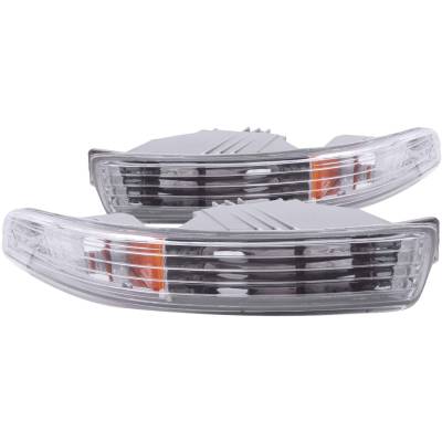 Anzo USA - Anzo USA Clear Lens Front Bumper/Turn Signal Light Set Acura Integra 511020