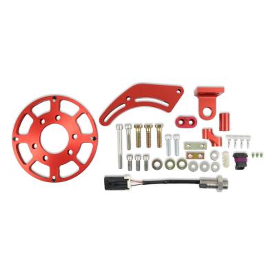 MSD - MSD Ignition 8618 6.56" Crank Trigger Kit Flying Magnet Hall-Effect for SB Chevy