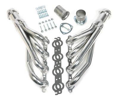 Hedman Hedders - Hedman 69716 Silver Mid-Length LS Swap Headers for 67-87 GM 2WD Truck/Suburban