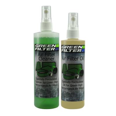 Green Filter USA - Green Filter 2800 Cleaner & Synthetic Oil Kit 12oz. Cleaner 8oz. Oil Clear