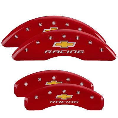 MGP Caliper Covers - MGP Caliper Covers 14241SBRCRD Red Caliper Covers for 16-24 Chevy Camaro