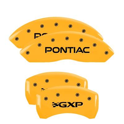 MGP Caliper Covers - MGP Caliper Covers 18030SPXPYL Front/Rear 4pc Yellow for Pontiac GXP
