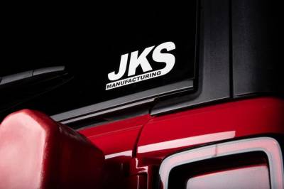 JKS Manufacturing - JKS Manufacturing JKS11540 White JKS Decal 2.5"x5"