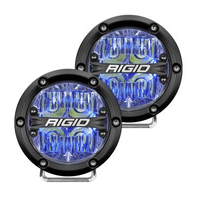 Rigid Industries - Rigid Industries 36119 360-Series 4" Drive LED Light Blue Backlight Pair