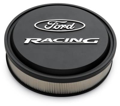 Ford Performance Parts - Ford Performance 302-380 Black Slant Edge Air Cleaner Kit w/Ford Racing Logo