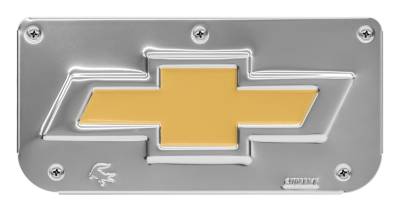 Gatorback - Gatorback Replacement 12" Mud Flap Plate Stainless Bowtie Logo GB755605BT-G