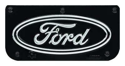Gatorback - Gatorback Replacement 12" Mud Flap Plate Black Ford Oval Logo GB755725
