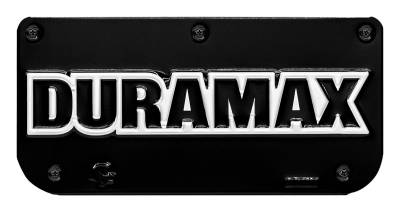 Gatorback - Gatorback Replacement 12" Mud Flap Plate Black Duramax Logo GB768023