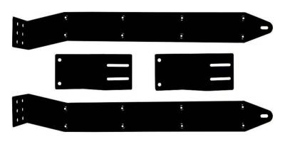 Gatorback - Gatorback 21" Rear Dually Mud Flap Brackets Black F350 Super Duty GB755553