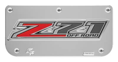 Gatorback - Gatorback Replacement 12" Mud Flap Plate Stainless Z-71 Logo GB759833