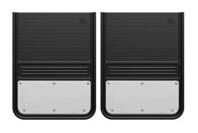 Gatorback - Gatorback 14"x18" Universal Black Mud Flaps Blank Stainless GB1418SS