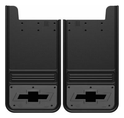 Gatorback - Gatorback 12"x23" Universal Black Mud Flaps Bowtie Logo GM1223BT