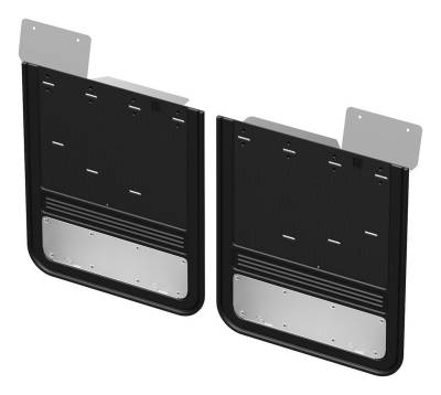 Gatorback - Gatorback 21" Rear Dually Black Mud Flaps Silverado/Sierra 3500 GCR204R-SS