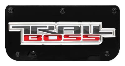 Gatorback - Gatorback Replacement 12" Mud Flap Plate Black Trail Boss Logo GB768144