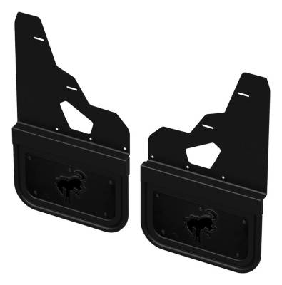 Gatorback - Gatorback Removable 12"x9" Black Front Mud Flaps Ford Bronco GCN406F2-BUA