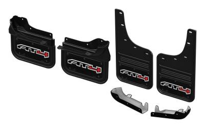 Gatorback - Gatorback 12" Black Front/Rear Mud Flap Set Sierra HD GCR200K-AT4W