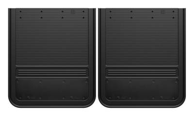 Gatorback - Gatorback 21"x24" Rear Dually Black Mud Flaps Blank Black GB2124AA