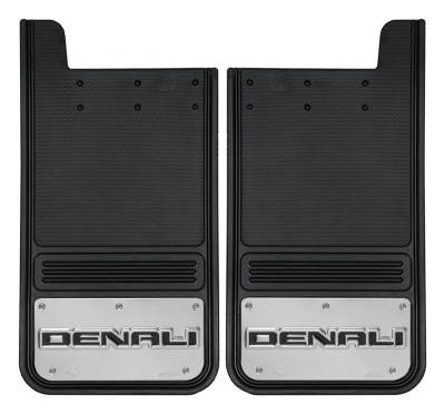 Gatorback - Gatorback 12"x23" Universal Black Mud Flaps Denali Logo GB1223D