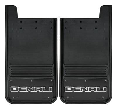 Gatorback - Gatorback 12"x23" Universal Black Mud Flaps Denali Logo GB1223D-FULL
